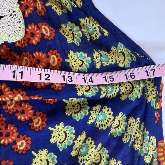 Free People Fireceacker Long Tank/Mini Dress Large Boho Festival Beach Coverup - Picture 6 of 10